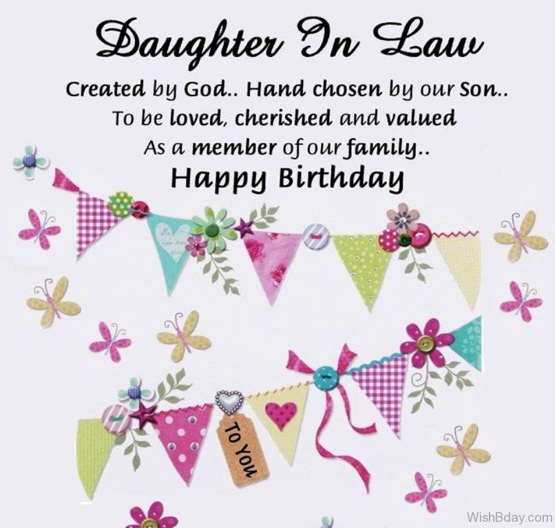 birthday wish for daughter in law