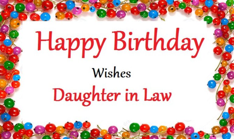 birthday wish for daughter in law